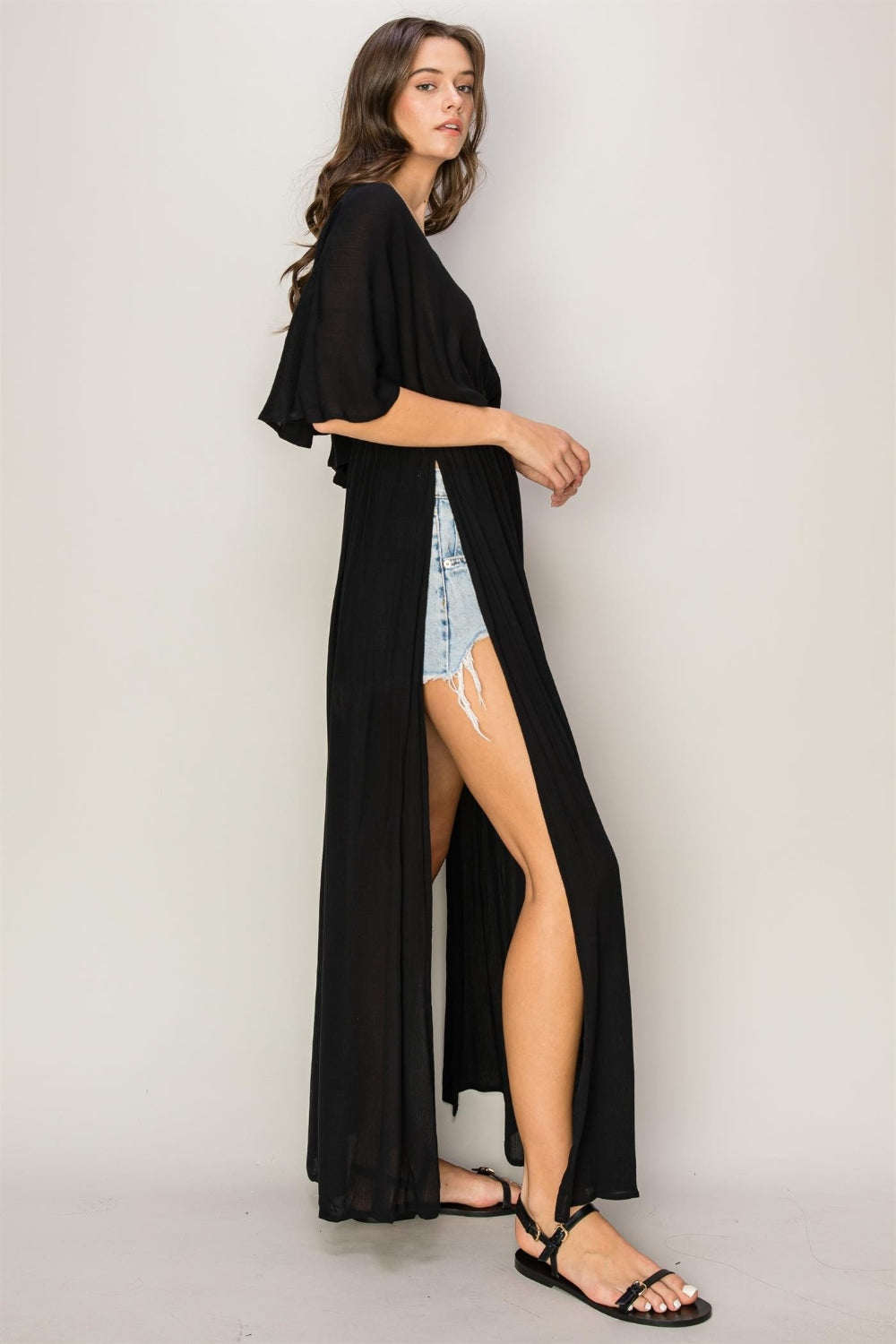 Black Long Cover Up Dress