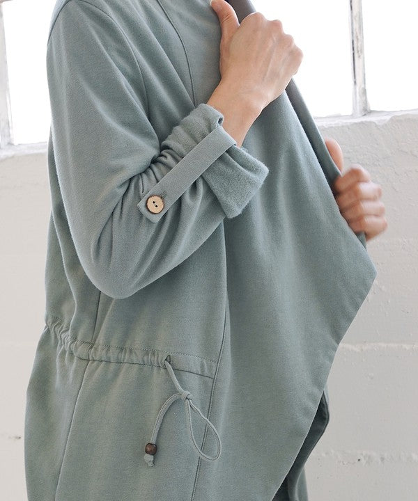 Organic Hemp Open Front Jacket