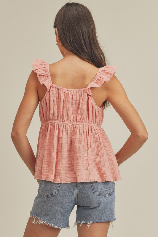 Boho Chic Ruffle Top