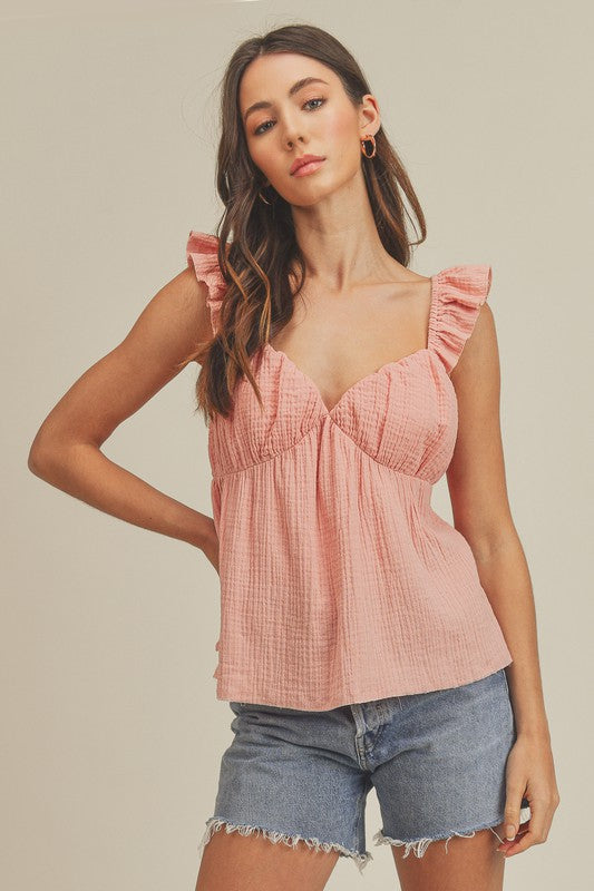 Boho Chic Ruffle Top