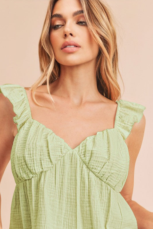 Boho Chic Ruffle Top