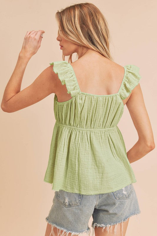 Boho Chic Ruffle Top