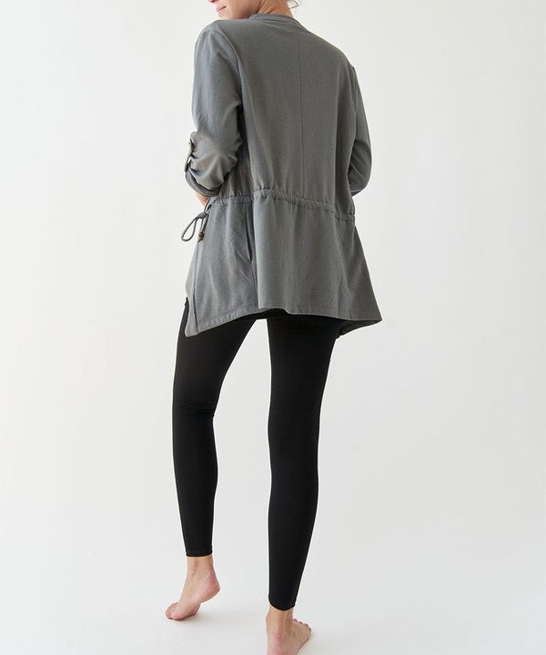 Organic Hemp Open Front Jacket