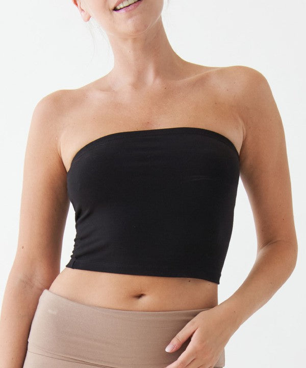 Bamboo Tube Crop Top