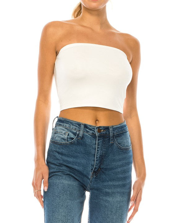 Bamboo Tube Crop Top