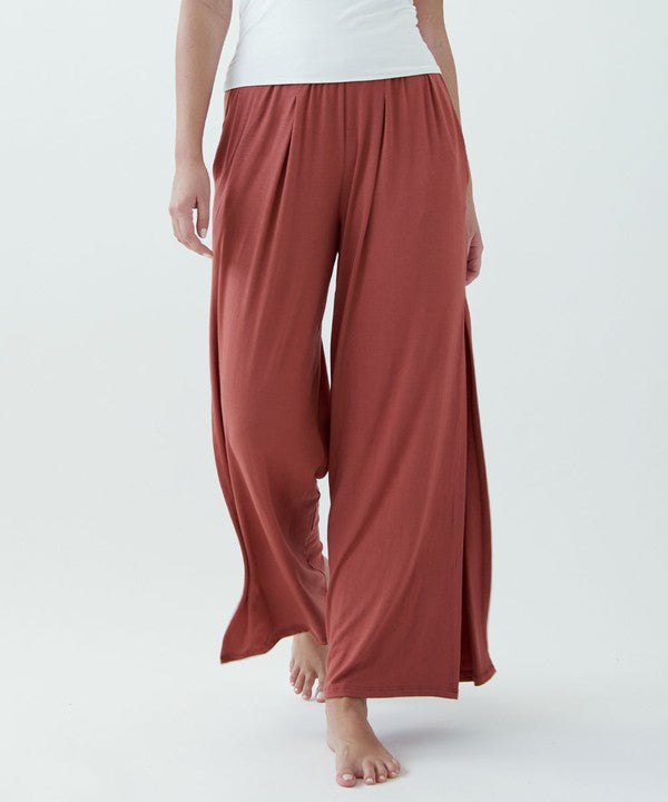 Bamboo Slit Flow Pants