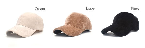 Cotton Velour Ball Cap