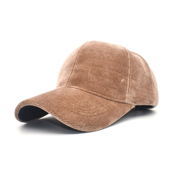 Cotton Velour Ball Cap