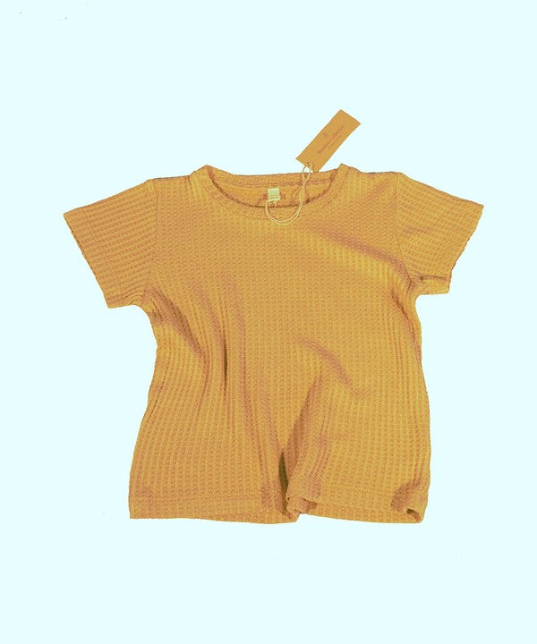 Bamboo Waffle T For Kids