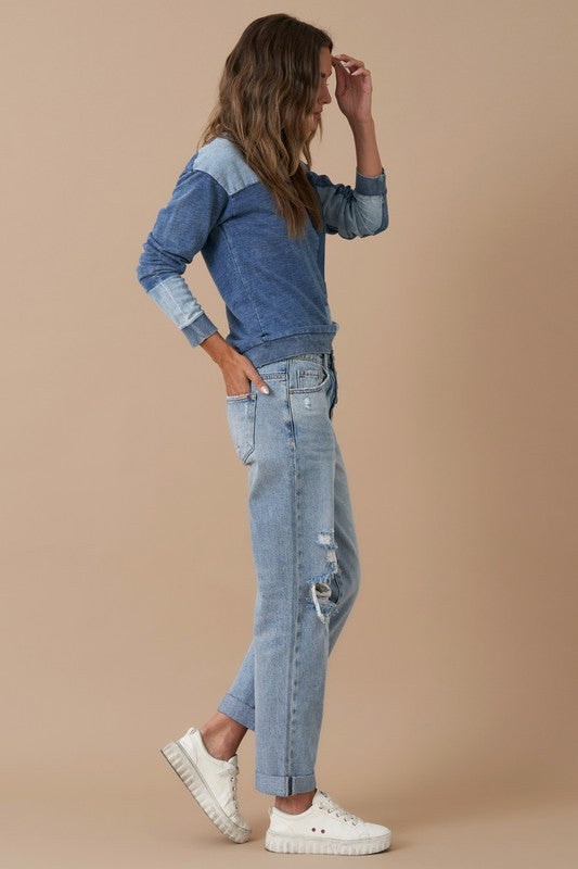 Cotton Boyfriend Jeans