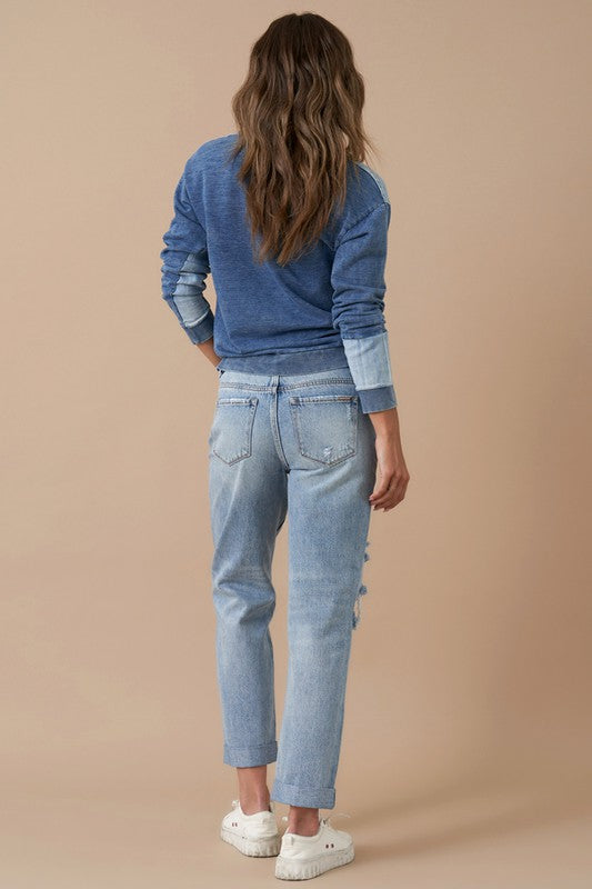 Cotton Boyfriend Jeans