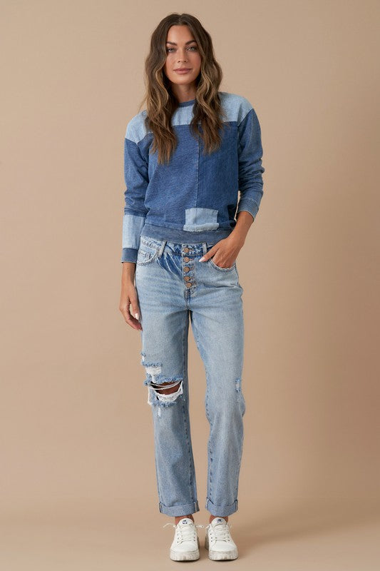 Cotton Boyfriend Jeans