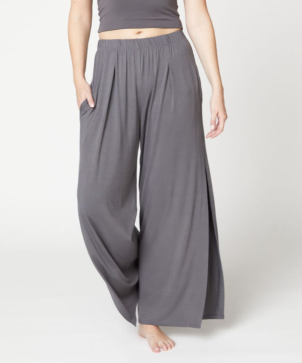 Bamboo Slit Flow Pants