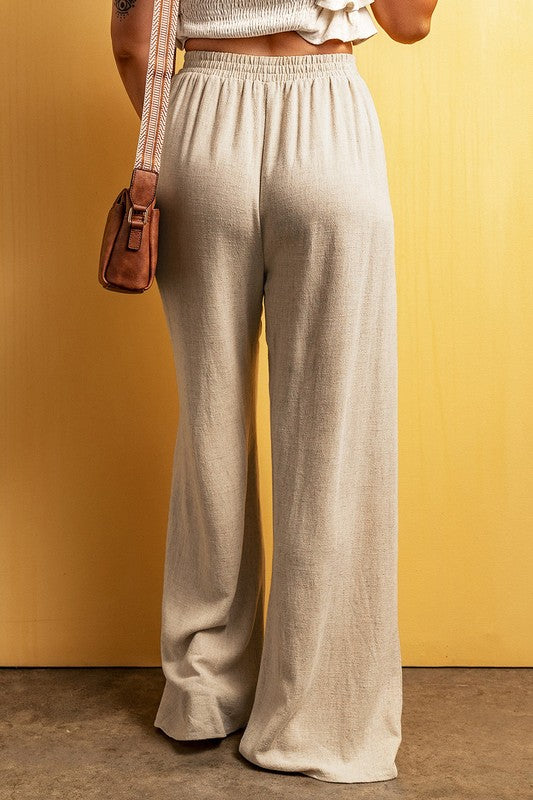 Linen Wide Leg Pants