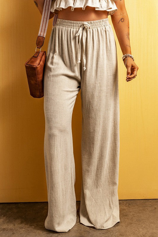 Linen Wide Leg Pants