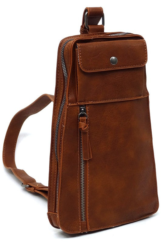 Vegan Leather Sling Bag