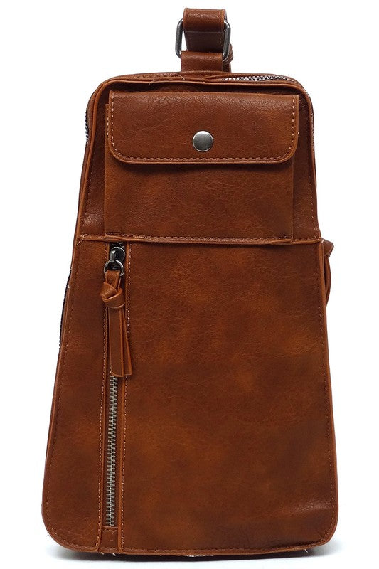 Vegan Leather Sling Bag