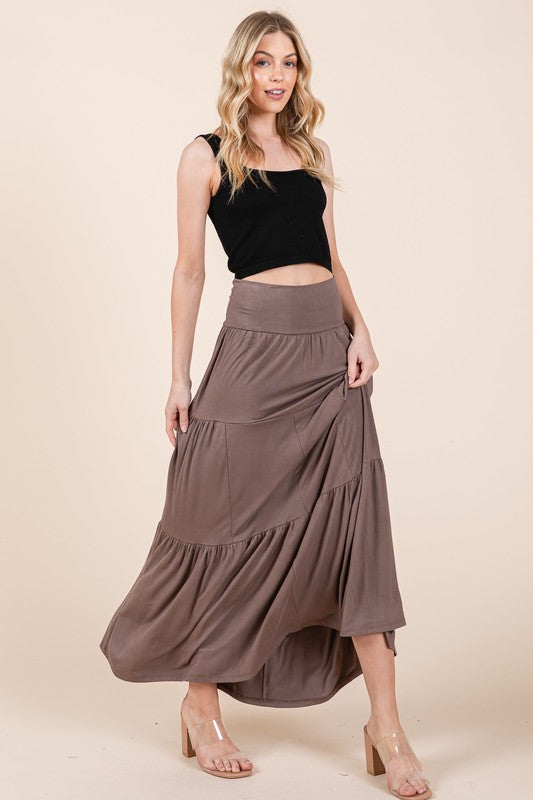 Boho Ruffle Skirt