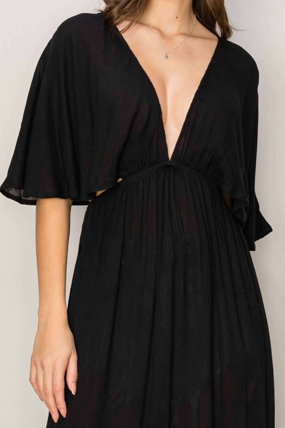 Black Long Cover Up Dress