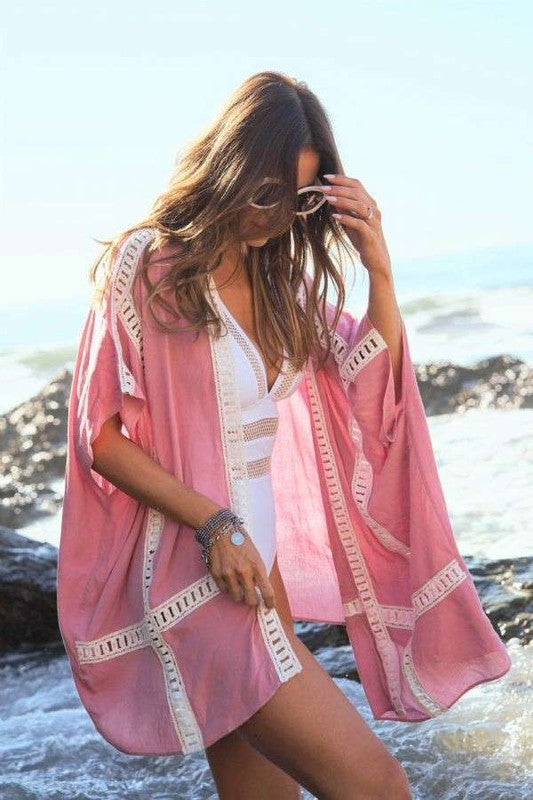 Dusty Short Sleeve Kimono