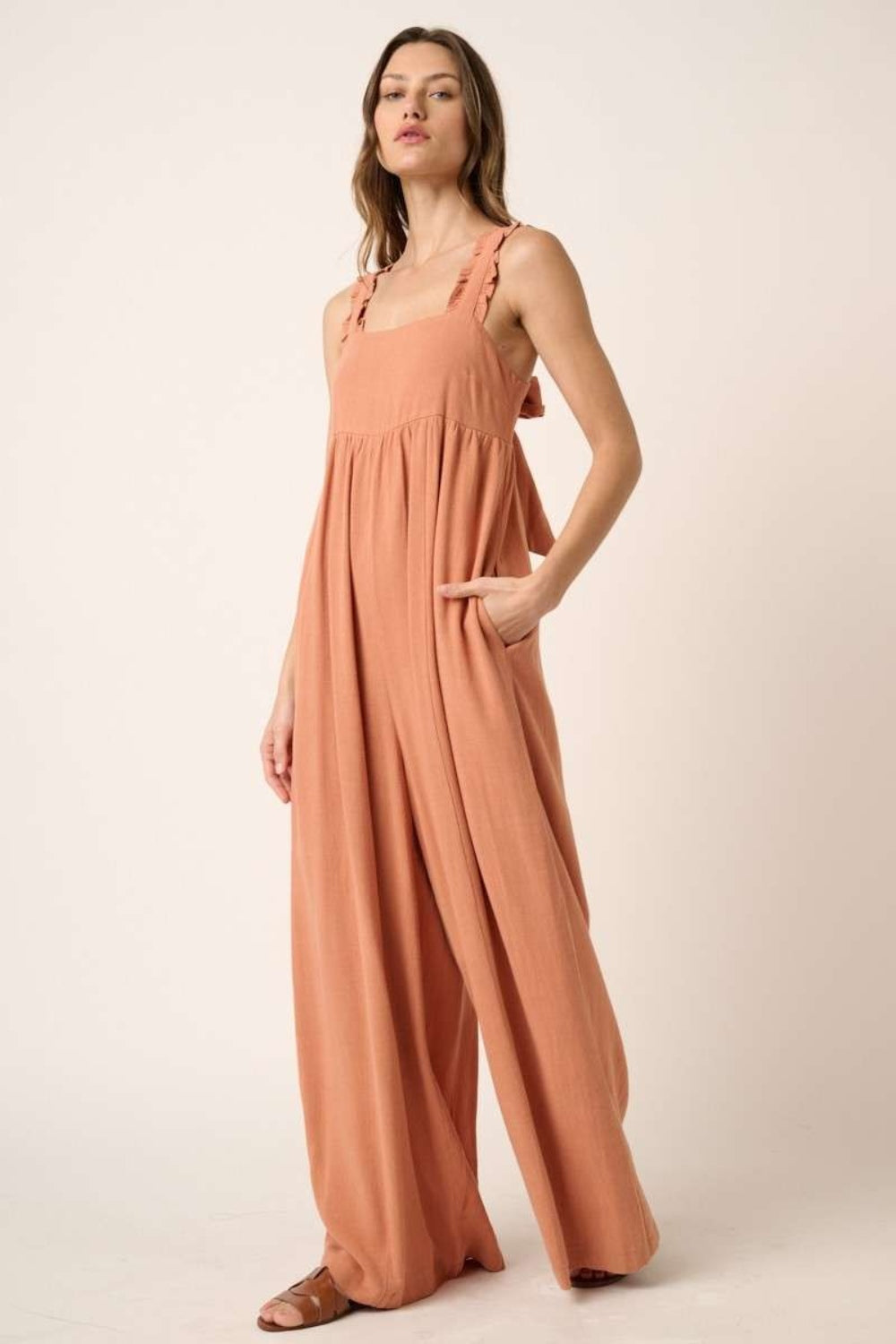 Viscose Linen Boho Jumpsuit