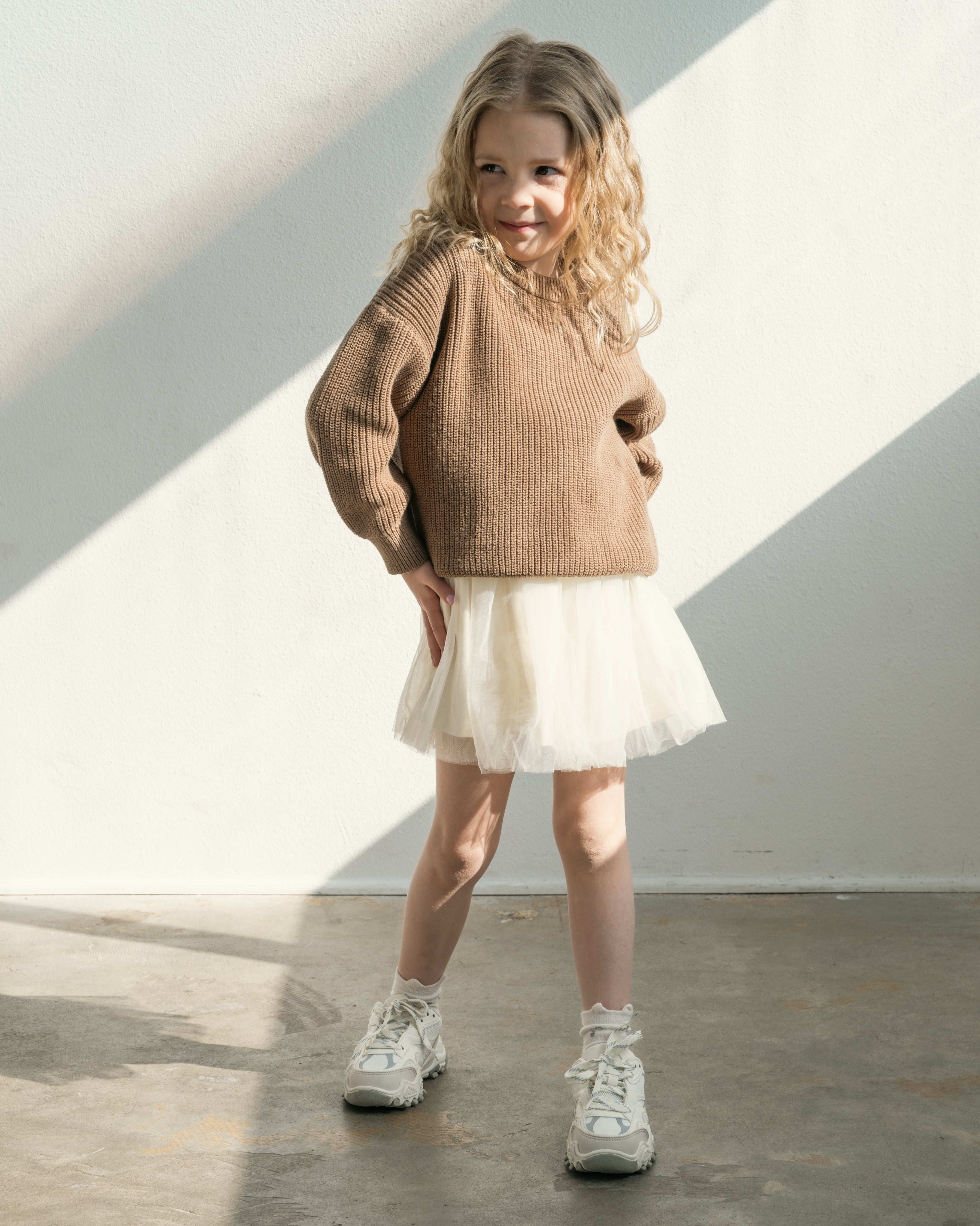 Cosy Crew - Kids’ Cotton Round Neck Long Sleeve Sweater