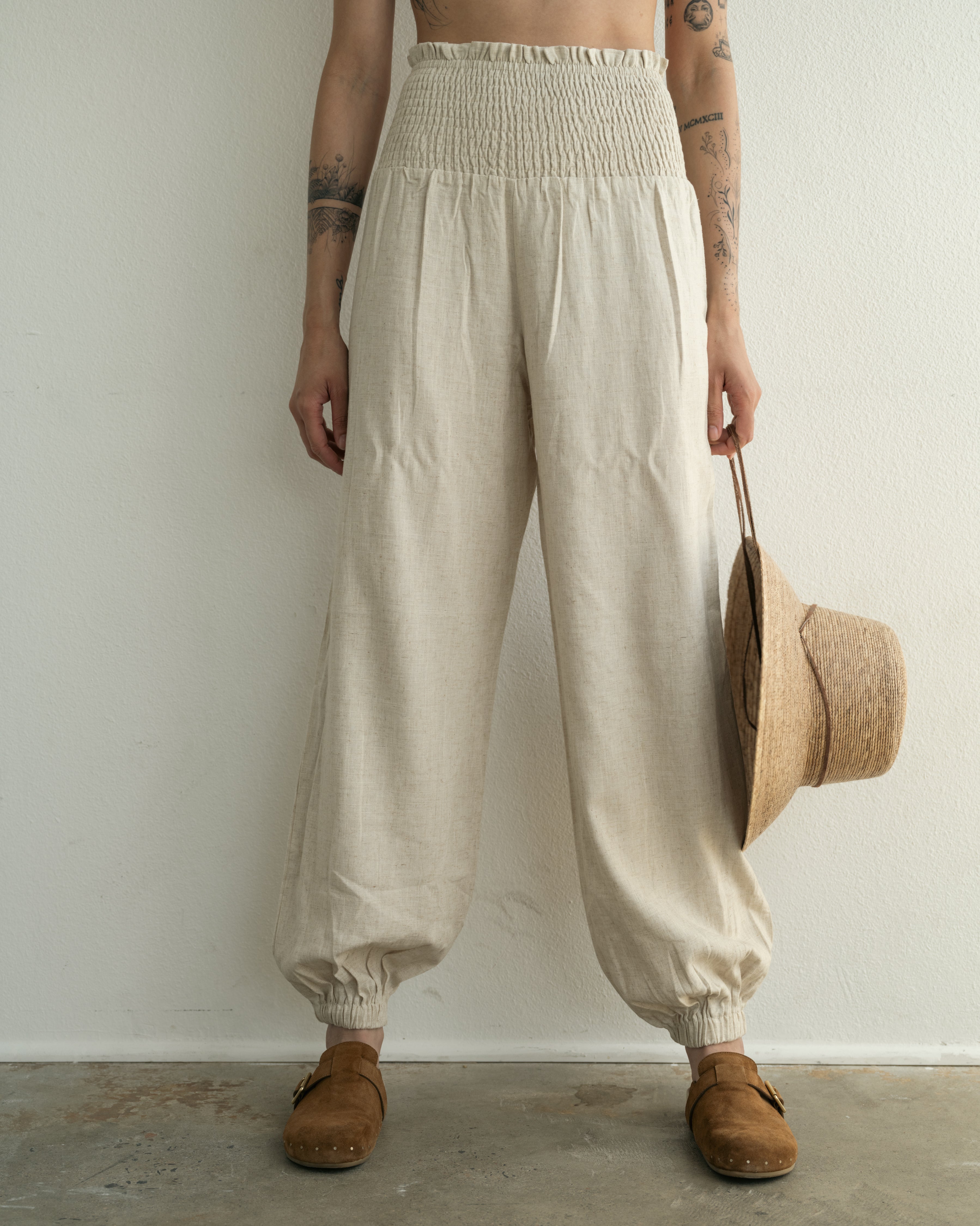 Smocked Waist Joggers