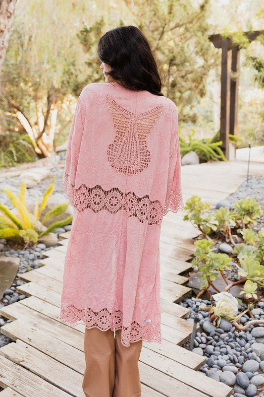 Cotton Crochet Kimono