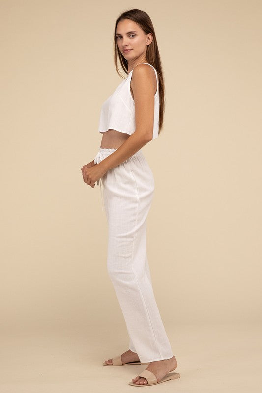 Flowy Top and Pants Set