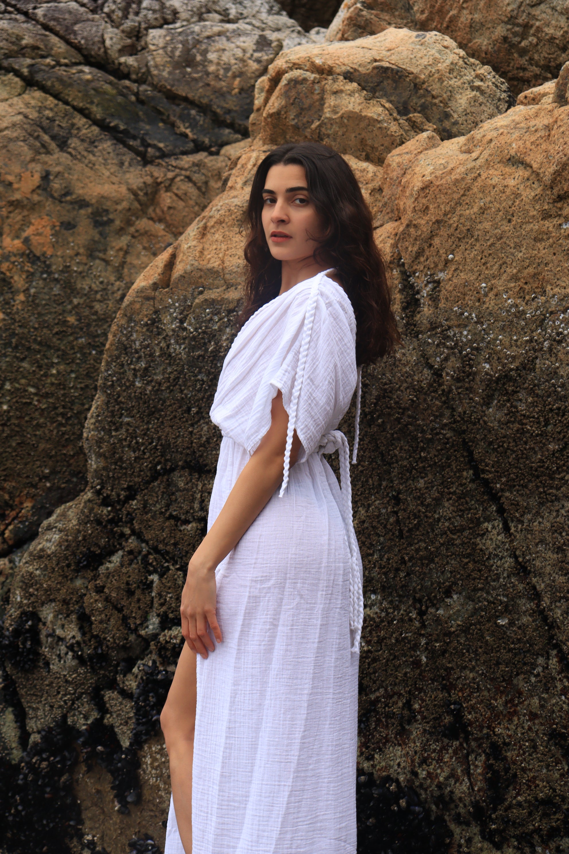 White Organic Cotton Maxi Dress