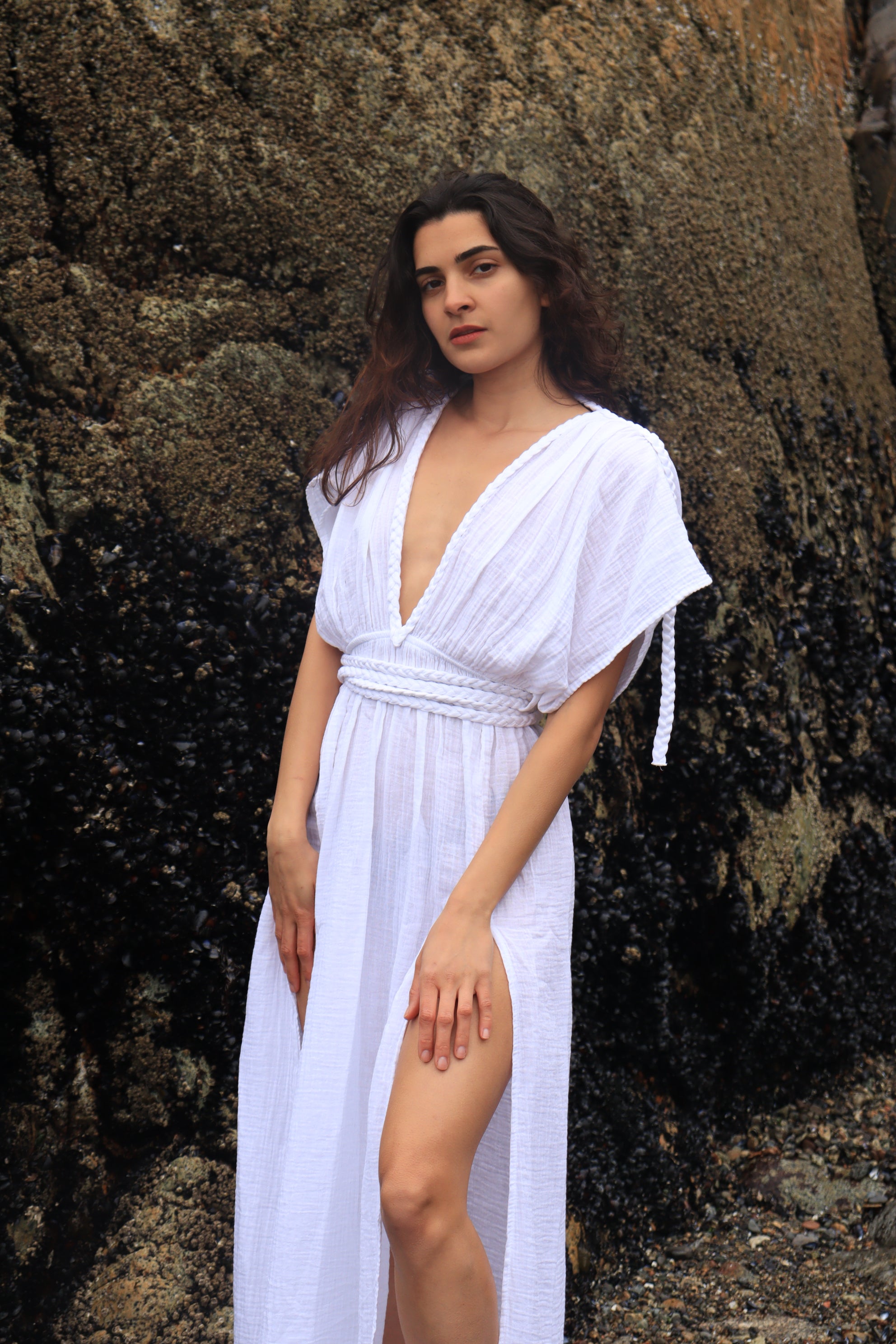 White Organic Cotton Maxi Dress