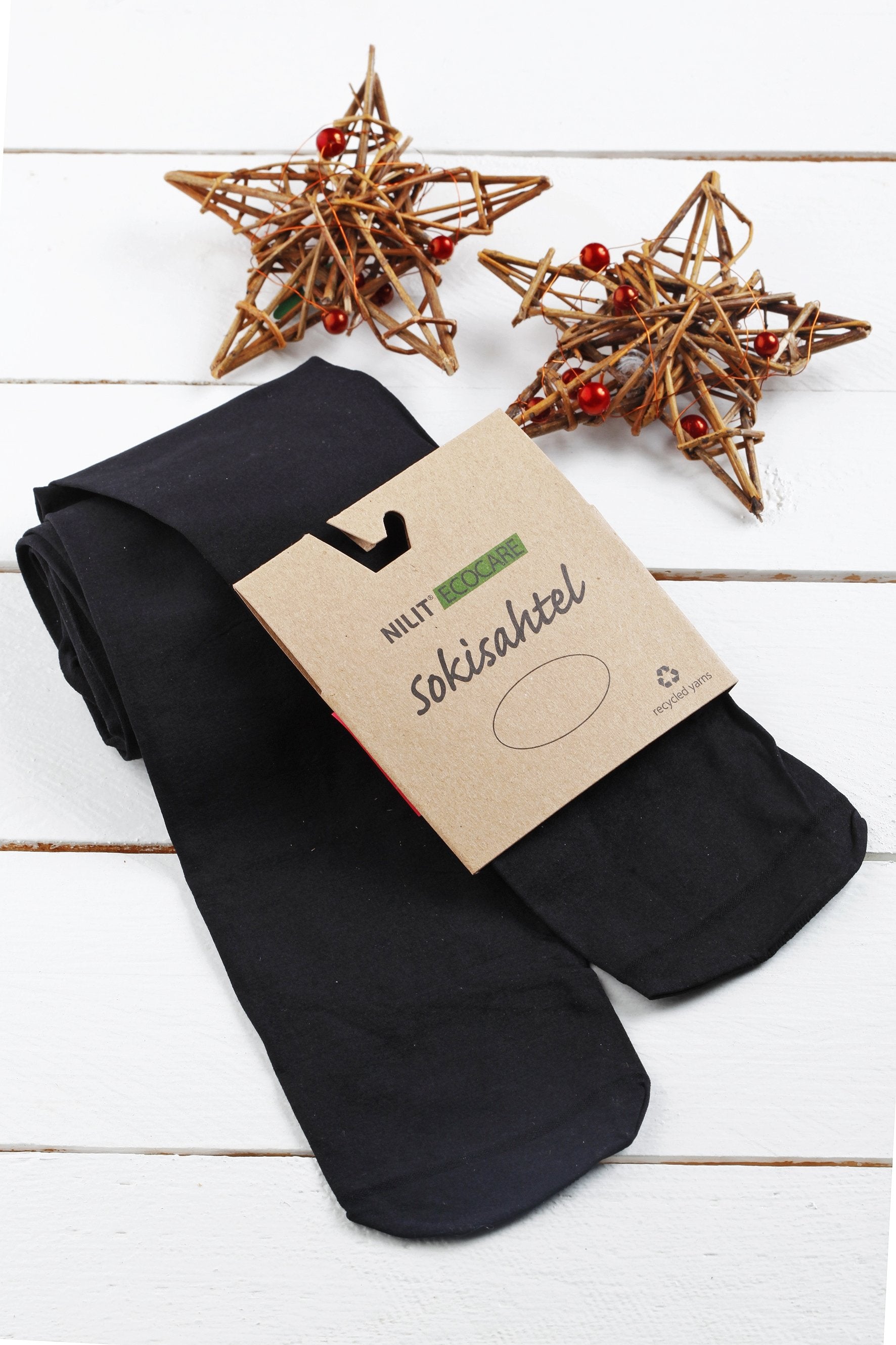 Recycled Women's Tights - Solid Black