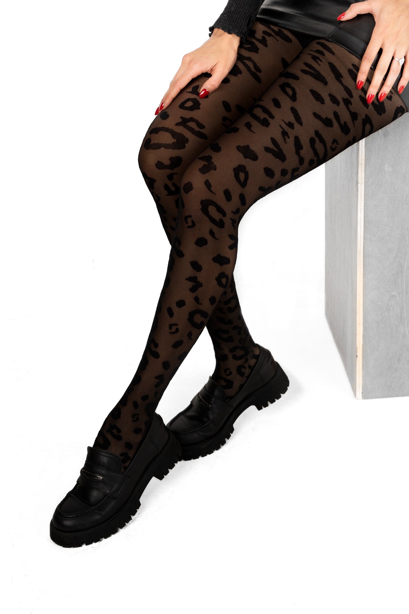 Recycled Cheetah Patterned Tights