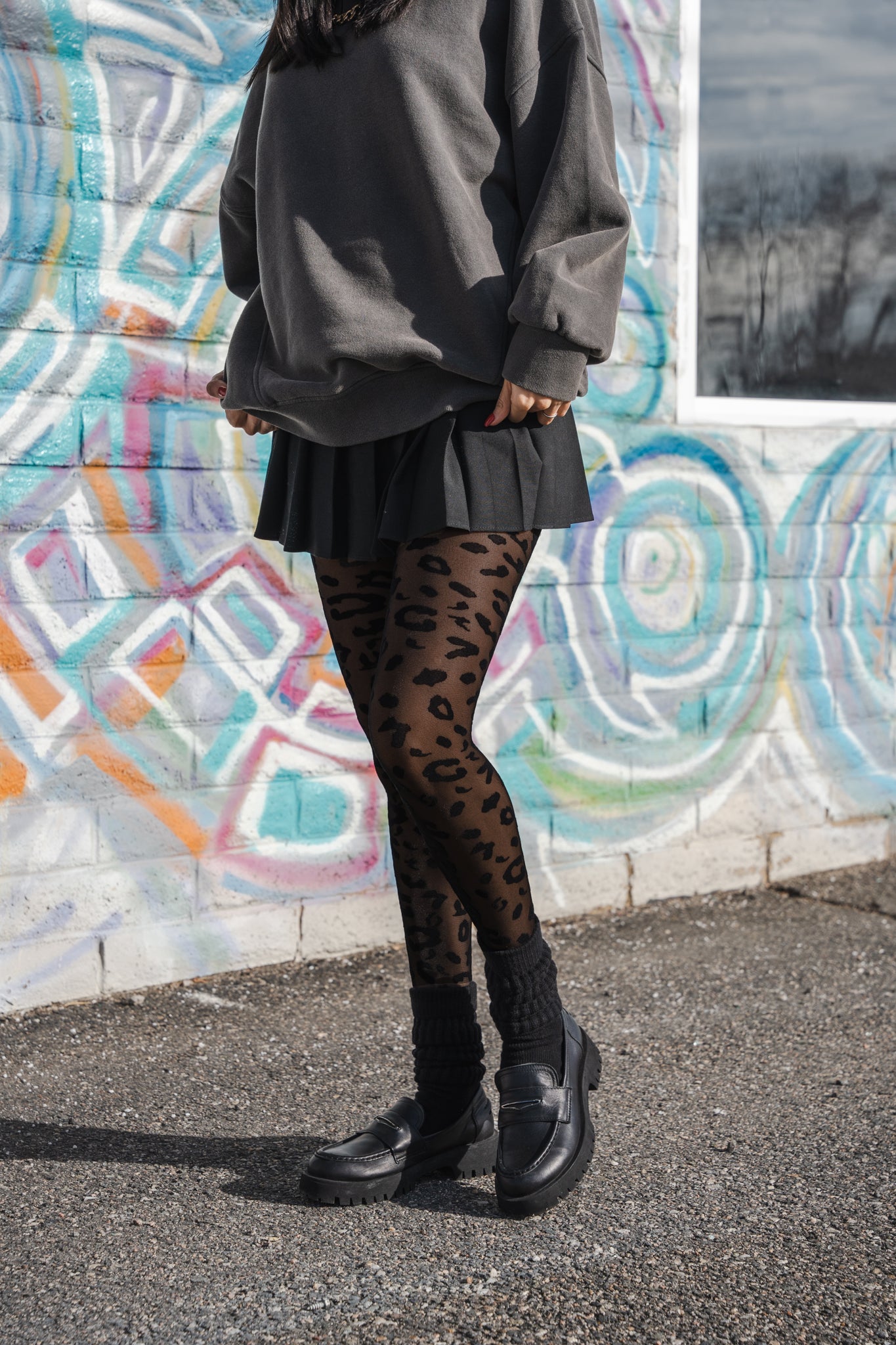 Recycled Cheetah Patterned Tights