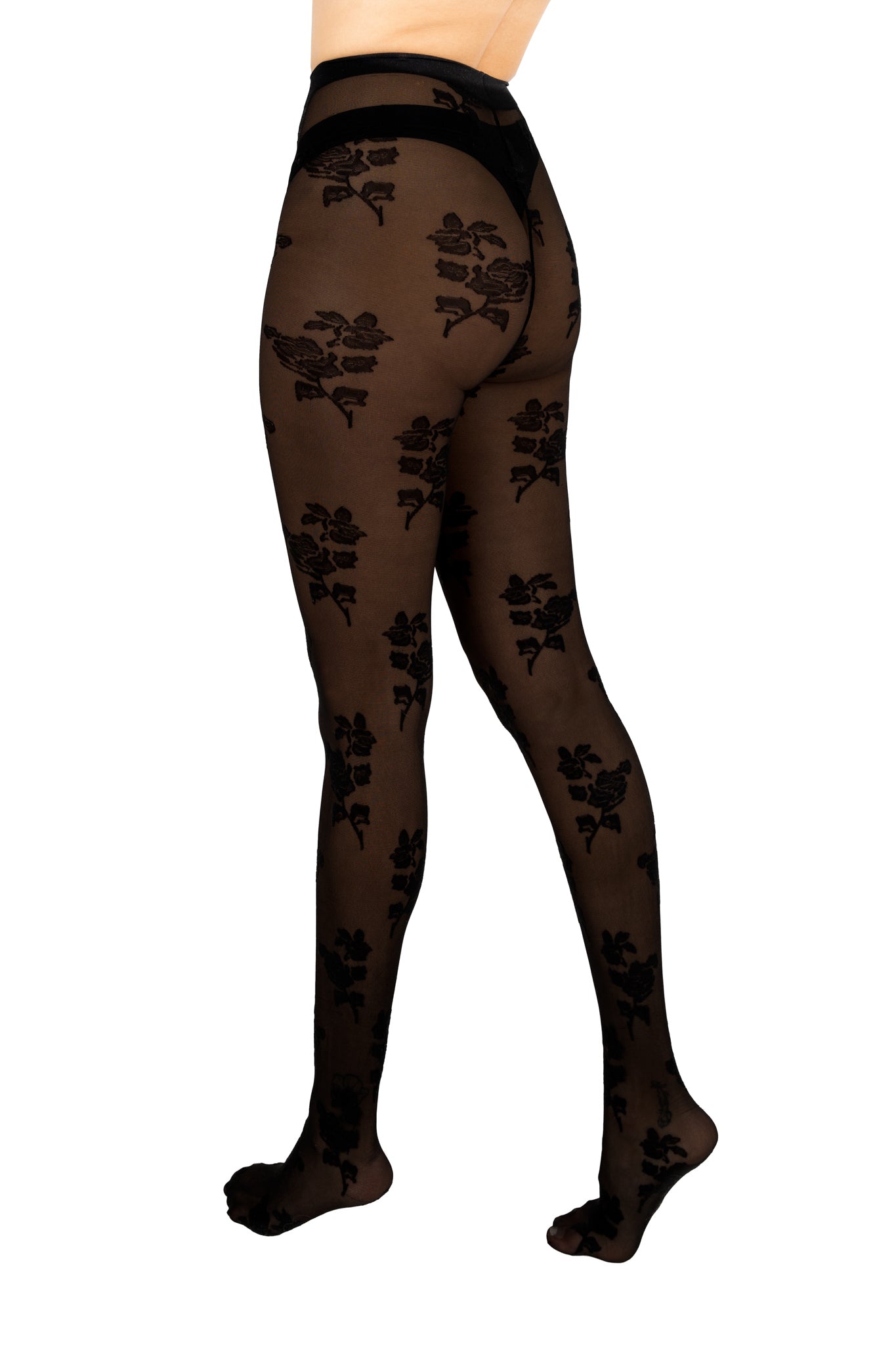 Recycled Floral Patterned Tights