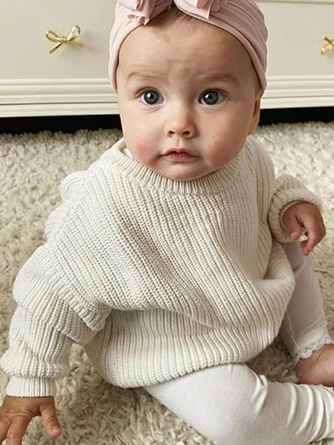 Cosy Crew - Kids’ Cotton Round Neck Long Sleeve Sweater