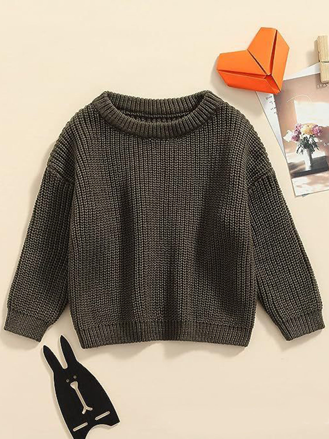 Cosy Crew - Kids’ Cotton Round Neck Long Sleeve Sweater