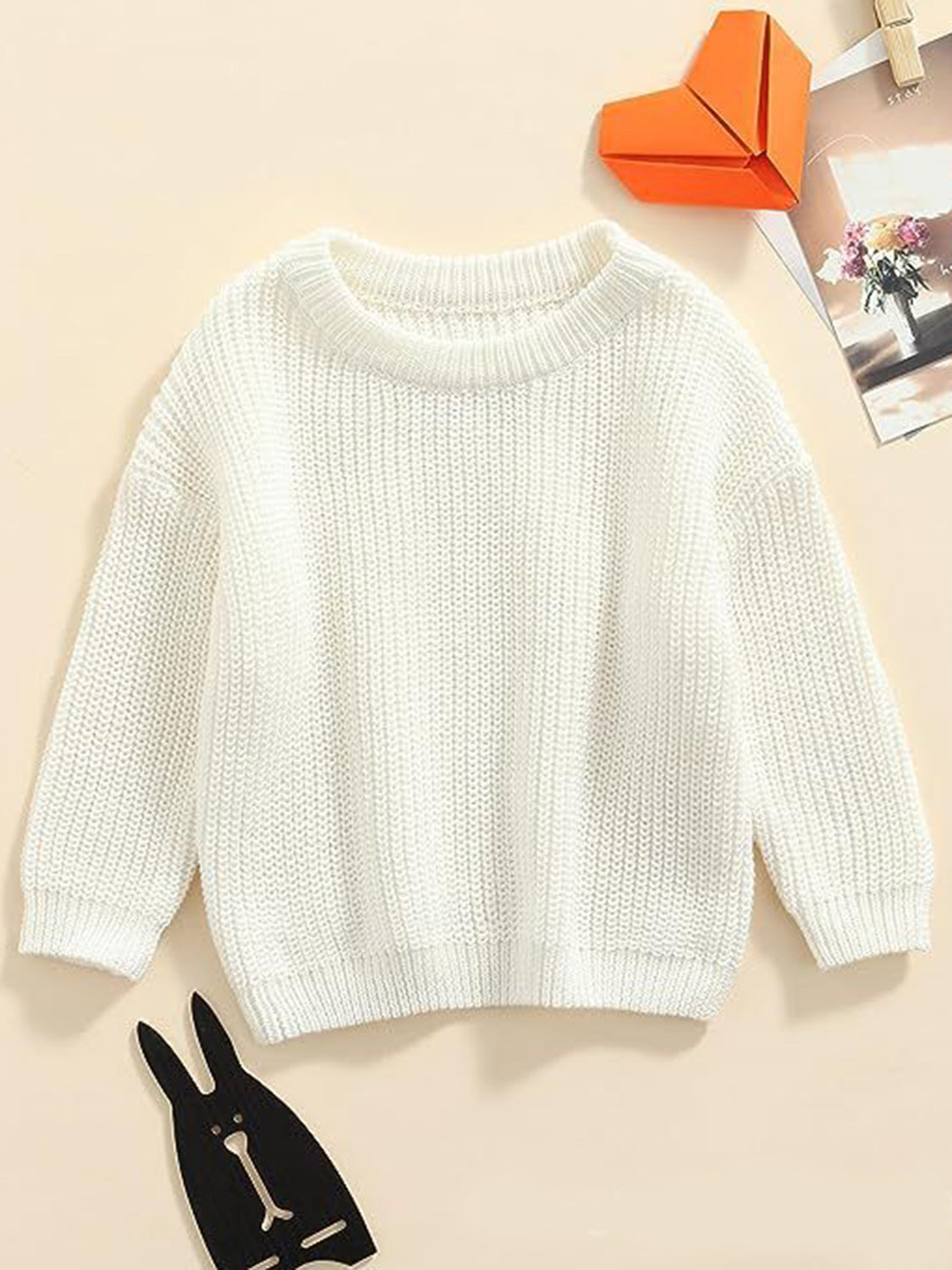 Cosy Crew - Kids’ Cotton Round Neck Long Sleeve Sweater